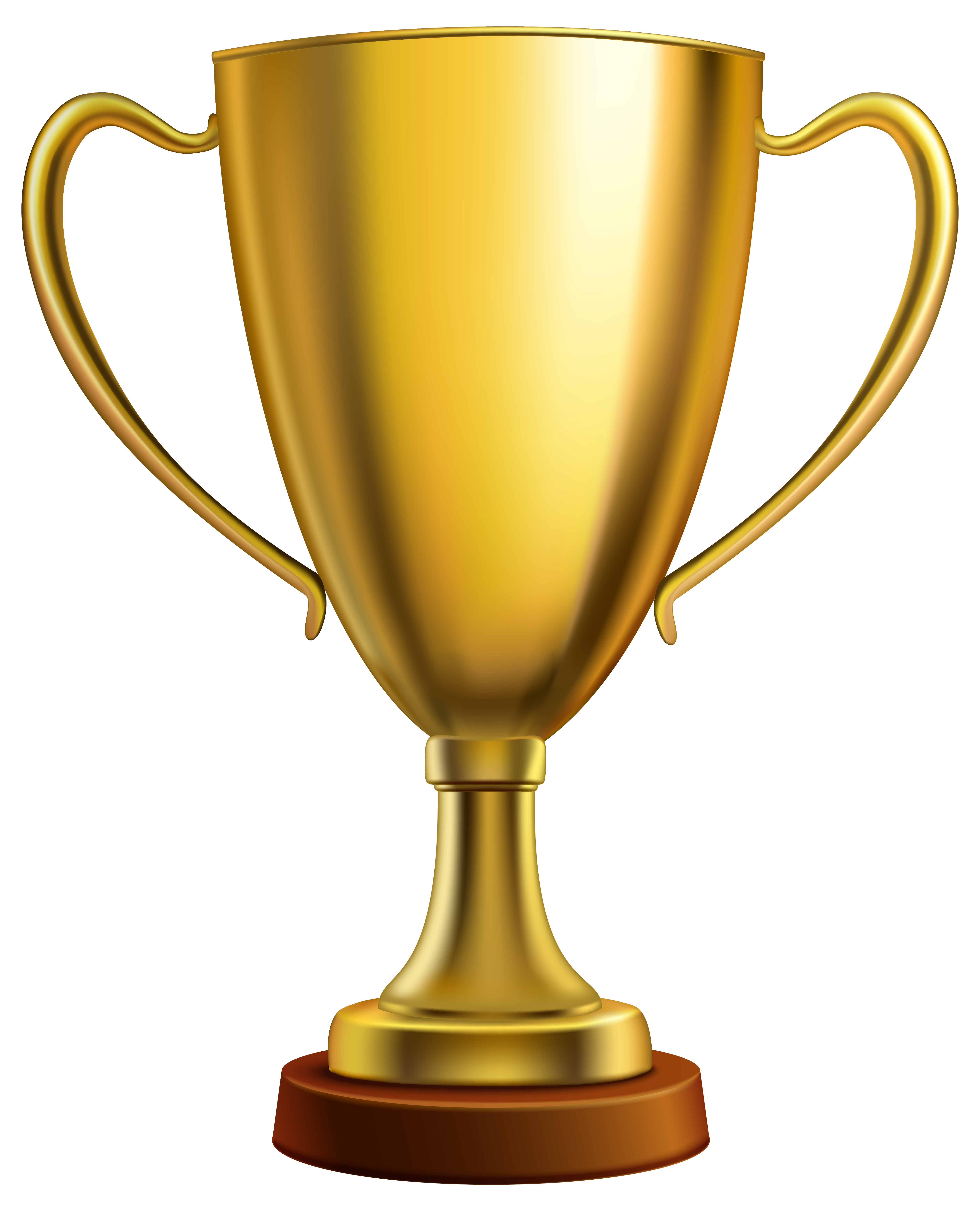 Gold Cup Trophy PNG Clipart Image