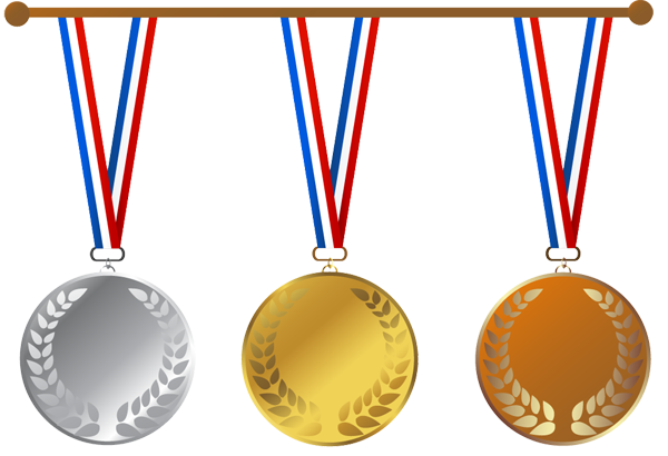 10 Gold Medal Vector Free Cli