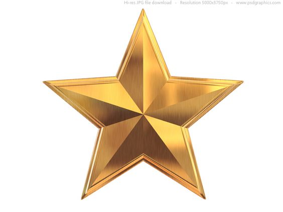gold star clip art | Gold star