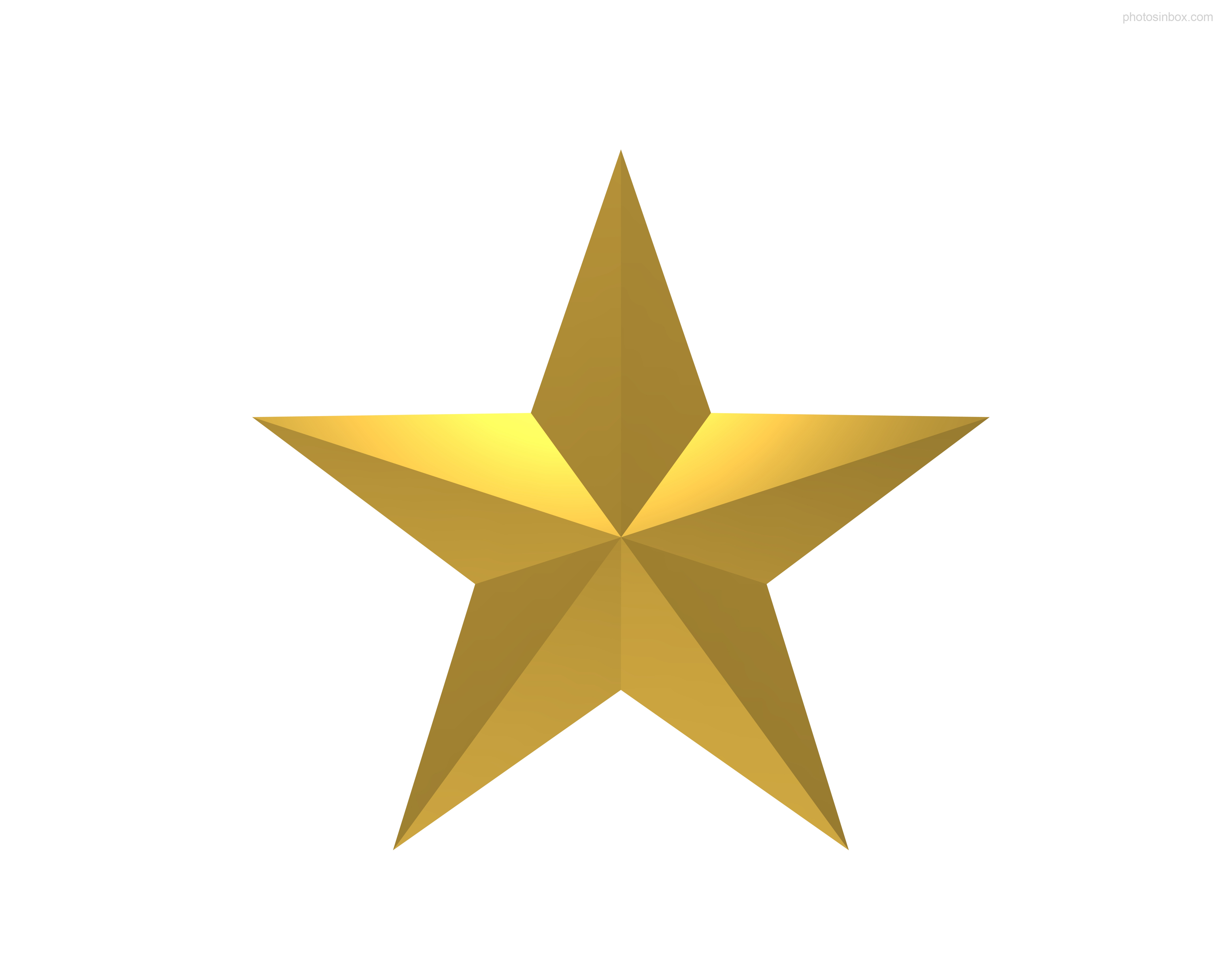 Gold Star Clipart No Background