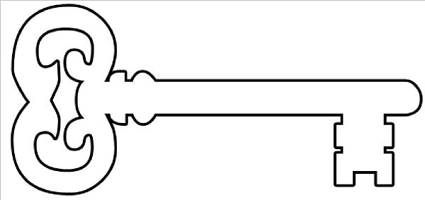 Skeleton key clip art clipart