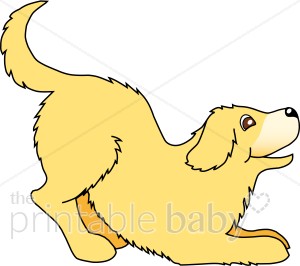 Golden Retriever Puppy Clipart