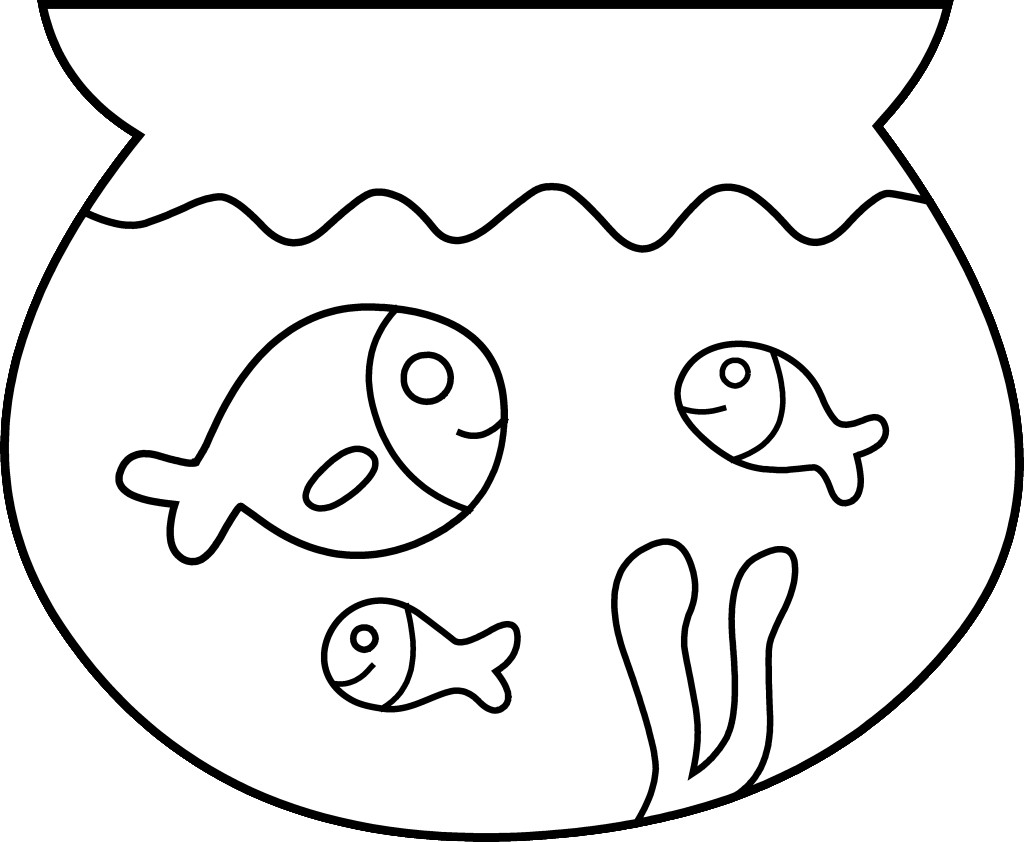 ... Goldfish Coloring Page goldfish coloring page clipart clipart kid line  drawings ...