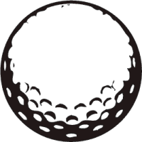 golf ball clip art black and white