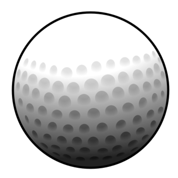 Golf Ball Clipart One Golf