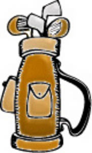 golf club bag clip art - Golf Bag Clipart