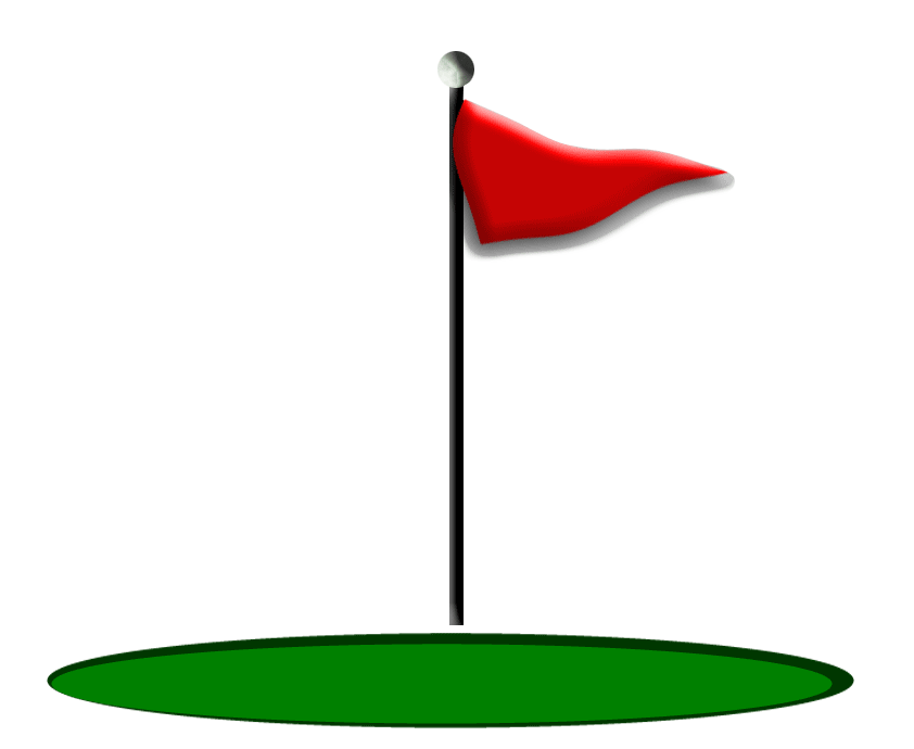 golf flag: Golf theme with gr