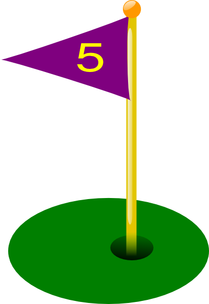 golf hole clip art - Golf Flag Clip Art