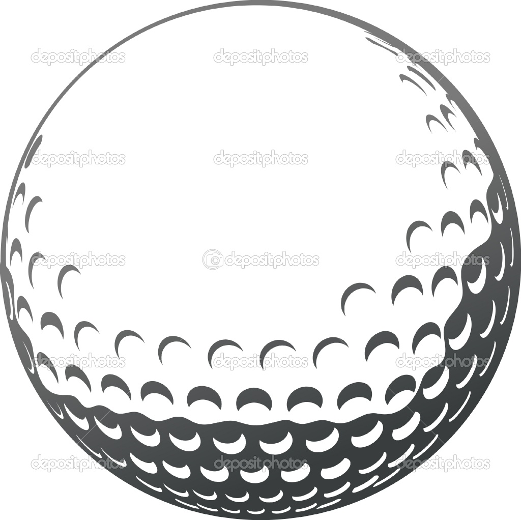 golf ball clip art black and 