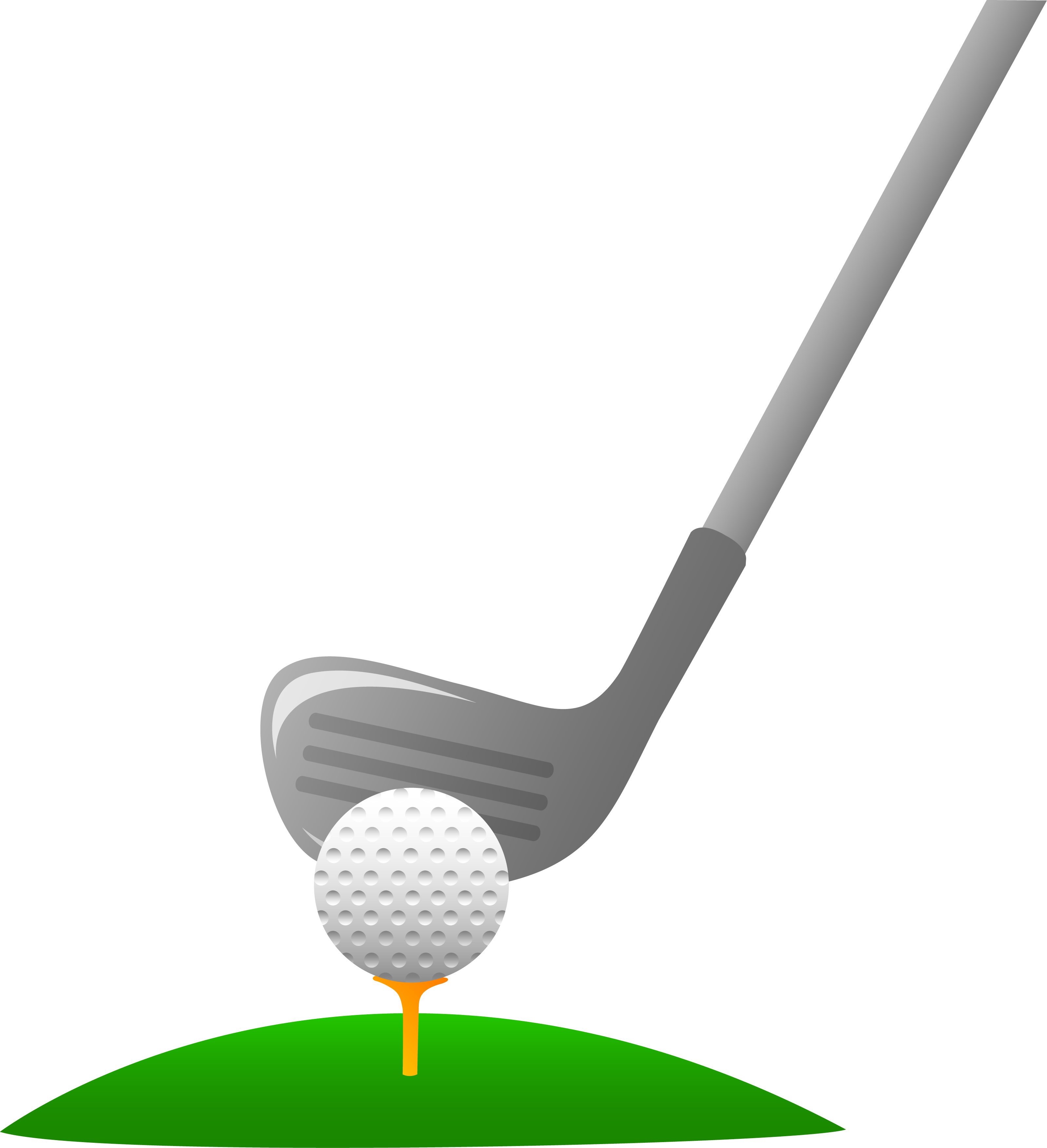 Golf Club And Ball Clipart #1