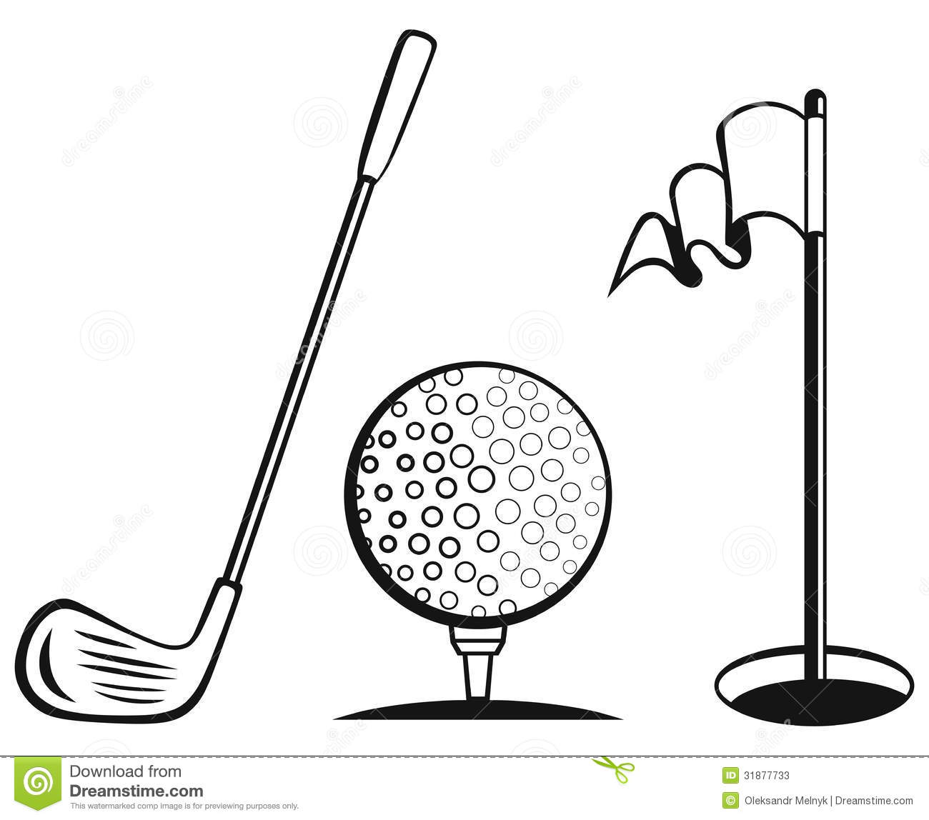 Golf Flag Clipart Golf Flag C - Golf Flag Clip Art
