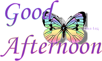 Good Afternoon Butterfly Clip Art