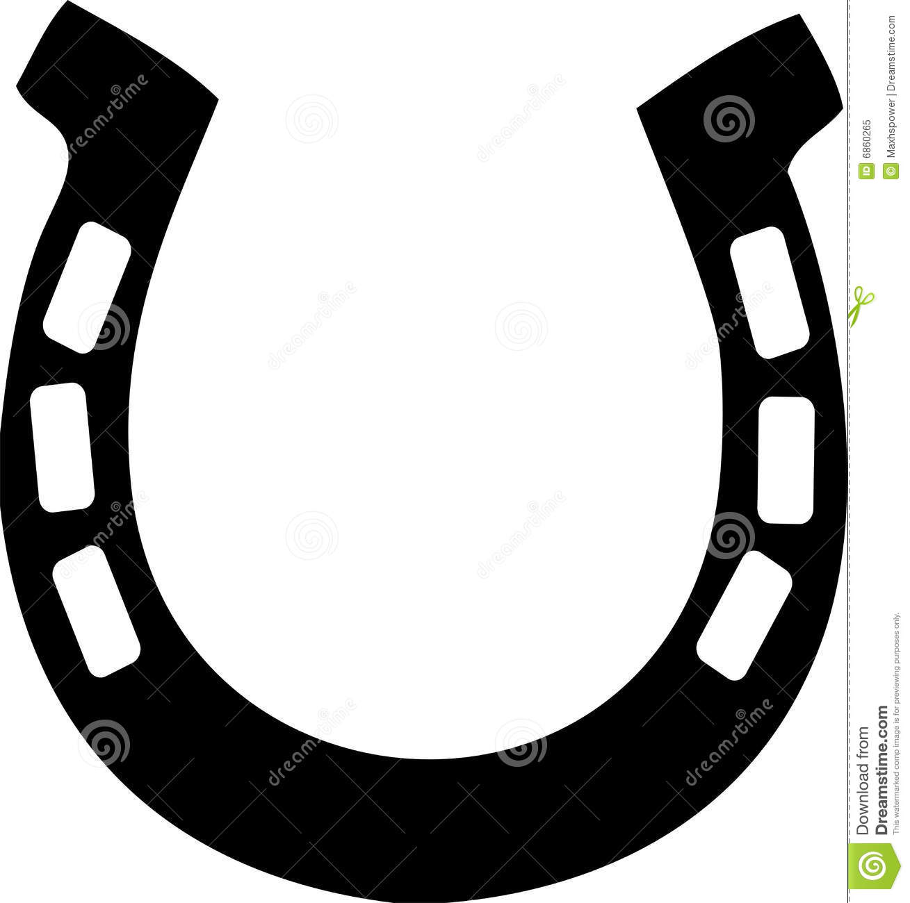 Double horseshoe clipart the 