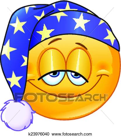 Clipart - Good night emoticon. Fotosearch - Search Clip Art, Illustration  Murals, Drawings