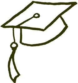Graduation hat flying graduat