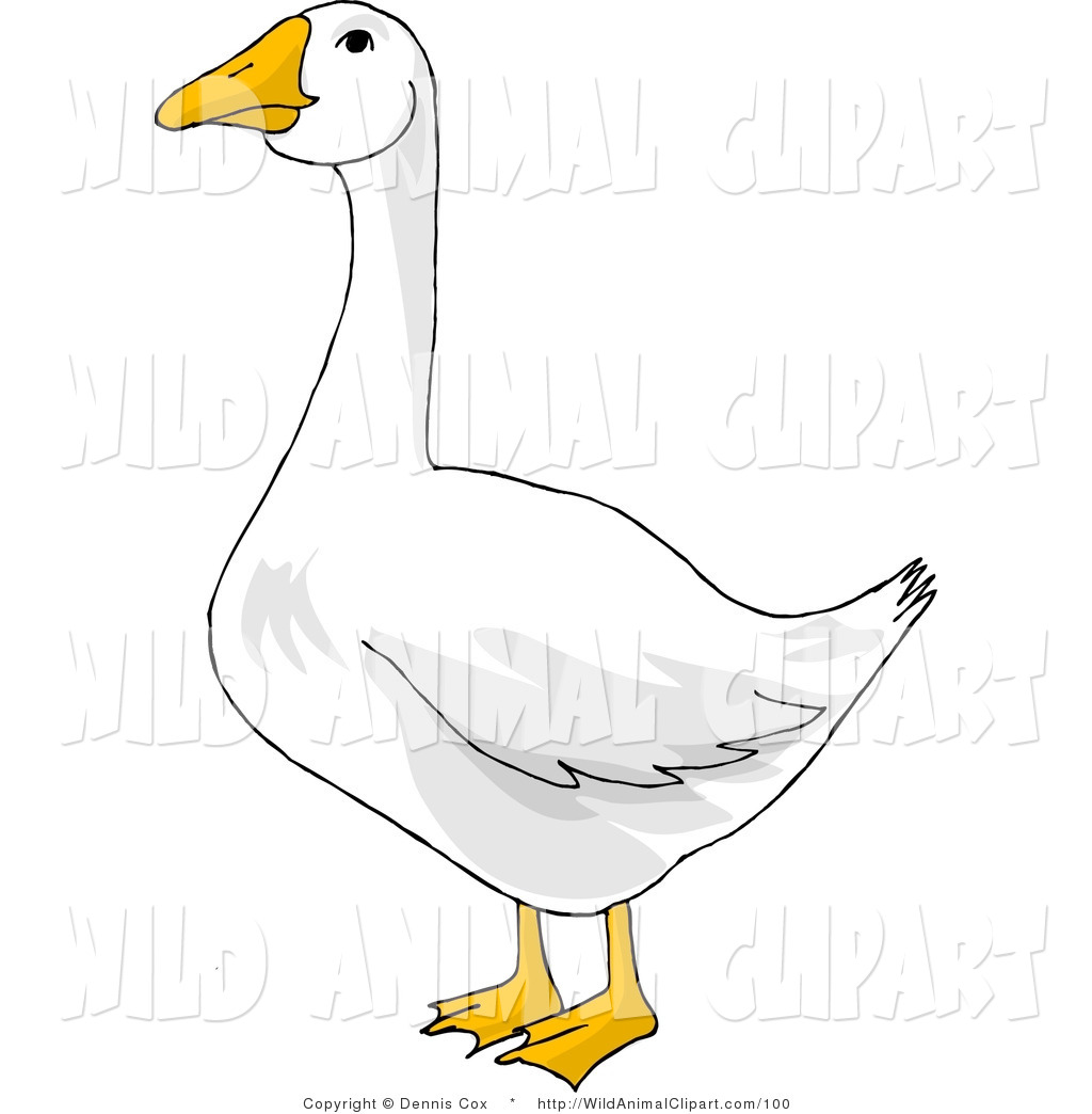 Goose Clip Art Black And Whit - Goose Clipart