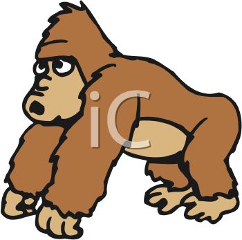 Gorilla Clip Art Cartoon Clip - Ape Clip Art