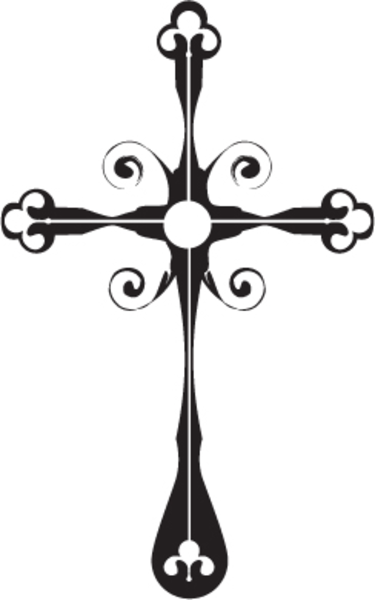 Clipart of a black and white 