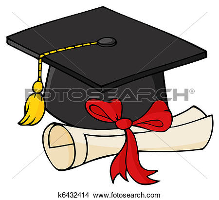 Graduate Black Cap With Diploma