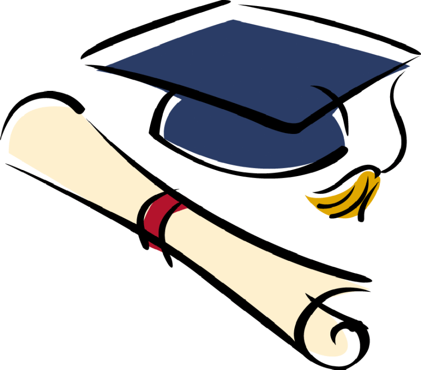 Graduation Cap And Diploma - Clipart Diploma