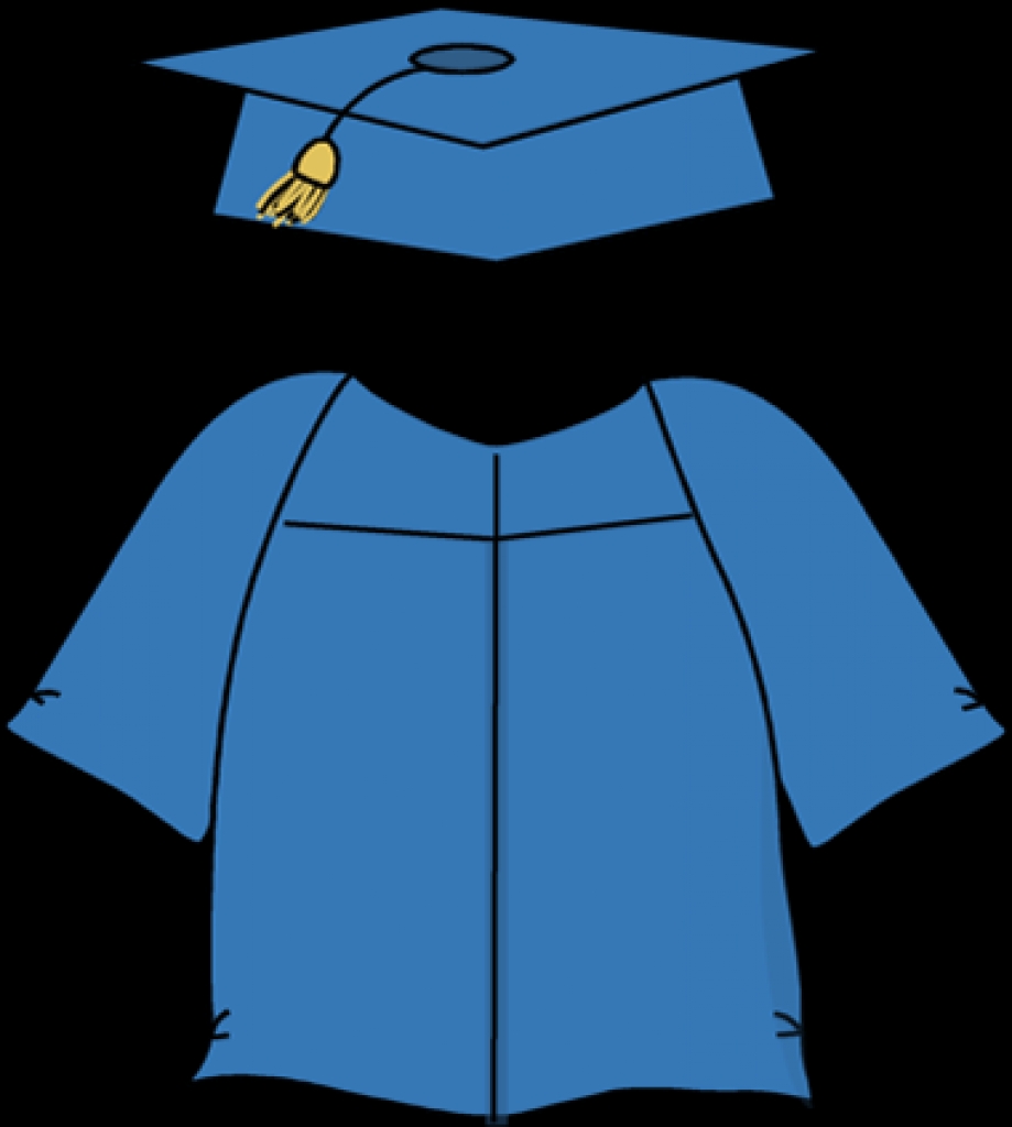 Graduation cap blue clipart 3