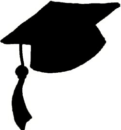 Graduation hat flying graduation caps clip art graduation cap line 2