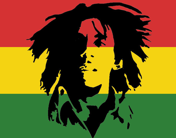 Graffiti Stencil Bob Marley .