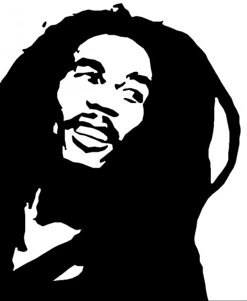 Graffiti Stencil Bob Marley - ClipArt Best