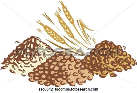 Grains Clipart Black And Whit