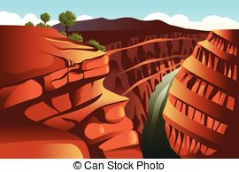 ... Grand Canyon background - A vector illustration of Grand... Grand Canyon  background Clipartby ...
