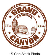 Grand Canyon stamp - Grunge rubber stamp with the name of.