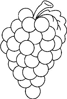 grapes clipart black and whit - Grape Clipart