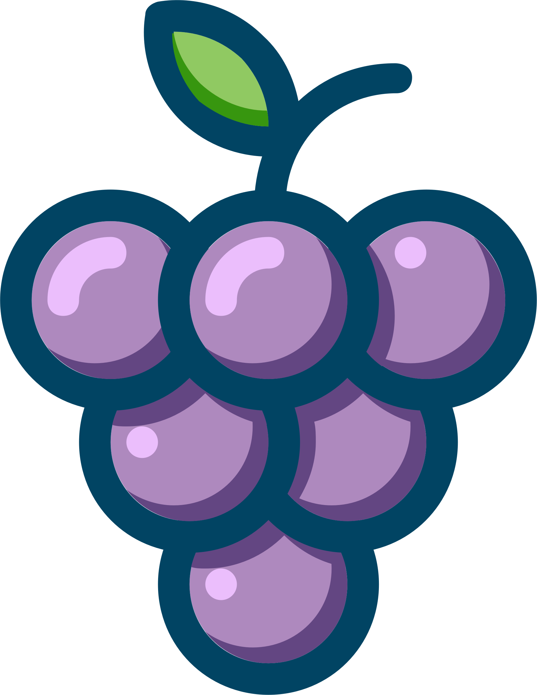 Painted Grapes PNG Clipart