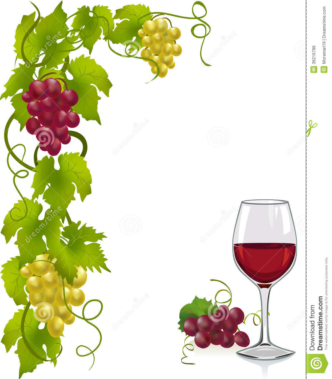 Grapevine Wine Clipart