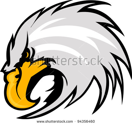 Graphic Mascot Vector Image of an Eagle Head