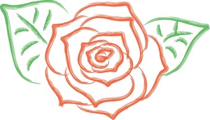 Graphic rose clipart