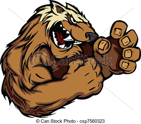 Graphic Vector Image of a Wolverine - Wolverine Badger.
