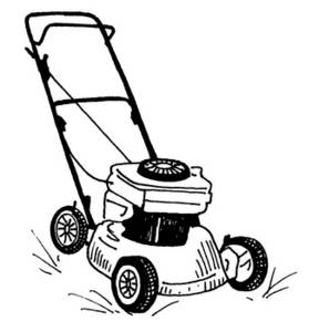grass clipart black and white - Lawn Mower Clipart