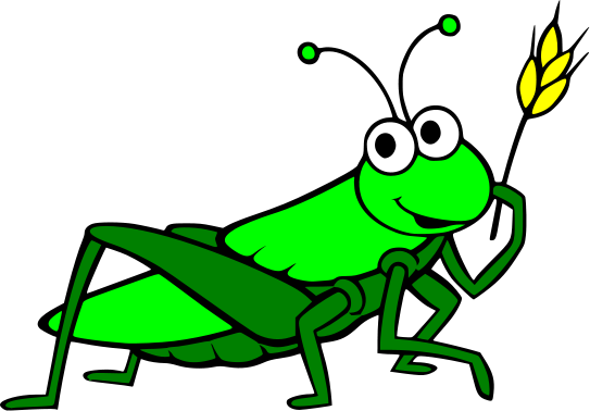 Cartoon Grasshopper Clipart #1