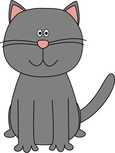 Gray Cat - Cats Clip Art