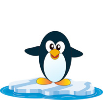 Gray White Penguin Clipart Size: 79 Kb