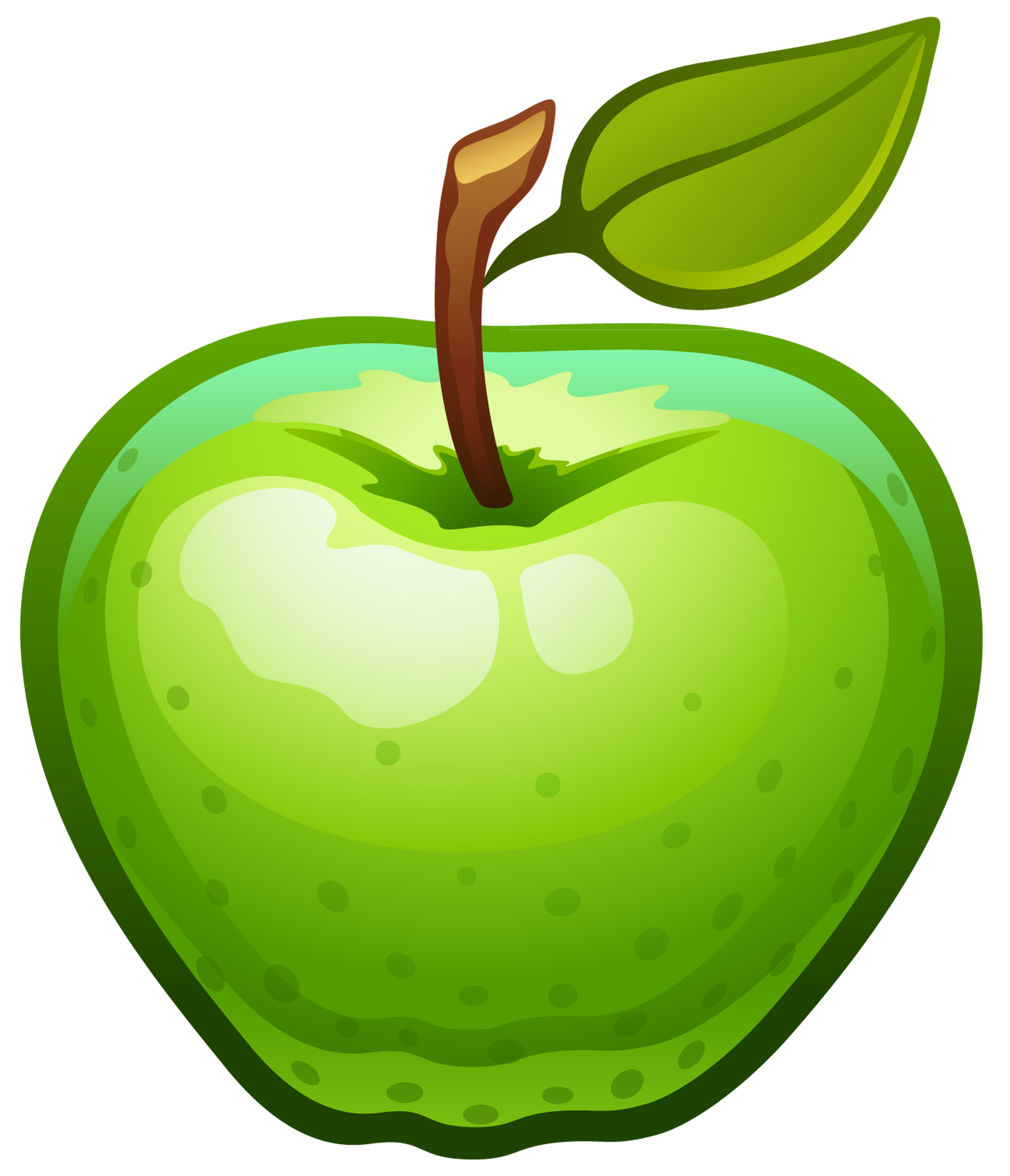 green apple clipart