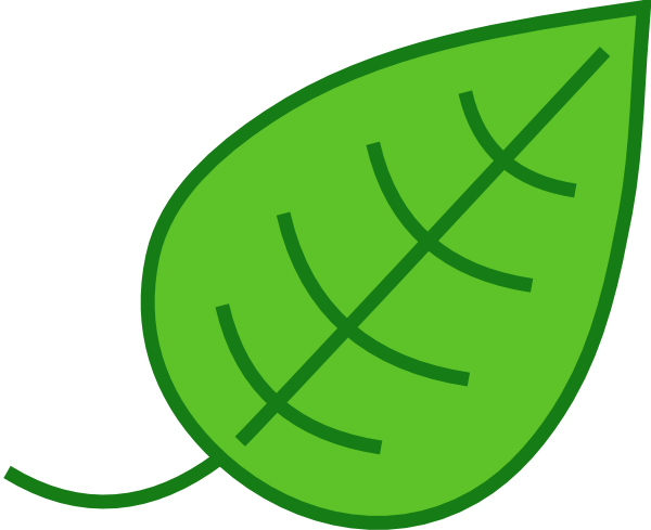 green leaf clipart