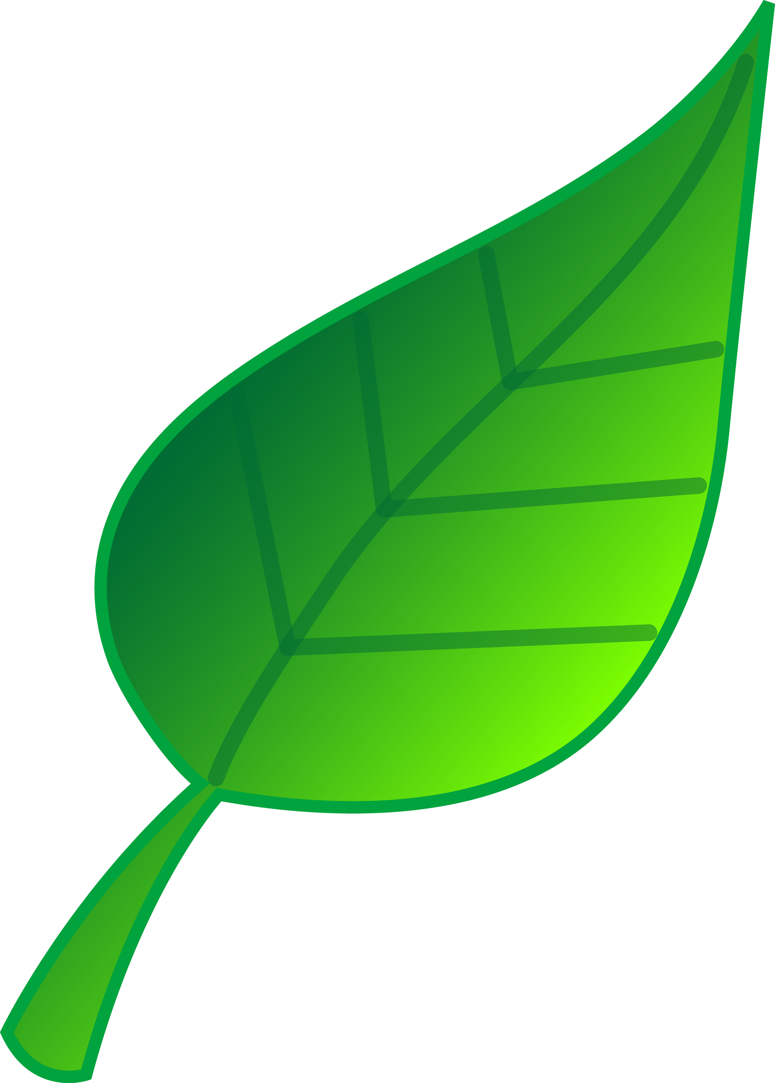 Dark Green Leaf Clipart