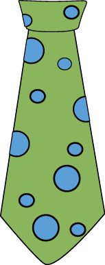 Green and Blue Polka Dot Tie Clip Art - Green and Blue Polka Dot Tie Image