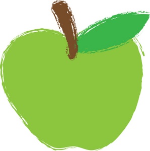Green Apple Clipart Image: Green Apple