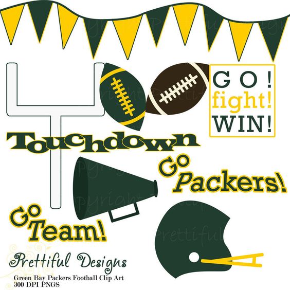 Green Bay Packers Football Cl - Green Bay Packers Clip Art