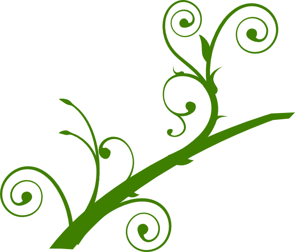 Green Branch Leaves clip art - vector clip art online, royalty