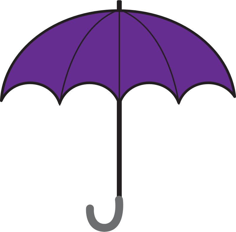 Clip Art Umbrella Outline Cli