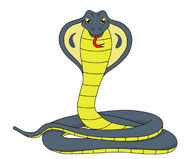 Green cobra snake clipart. Size: 53 Kb